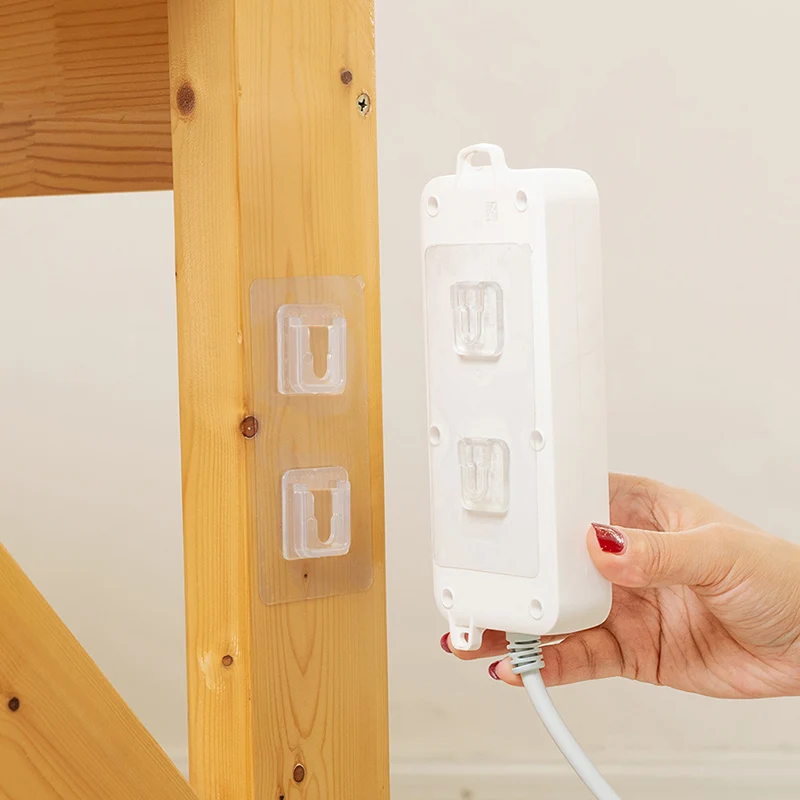 

Double-Sided Adhesive Wall Hooks Hanger Strong Transparent Hooks Suction Cup Sucker Wall Storage Holder For Kitchen Bathroo