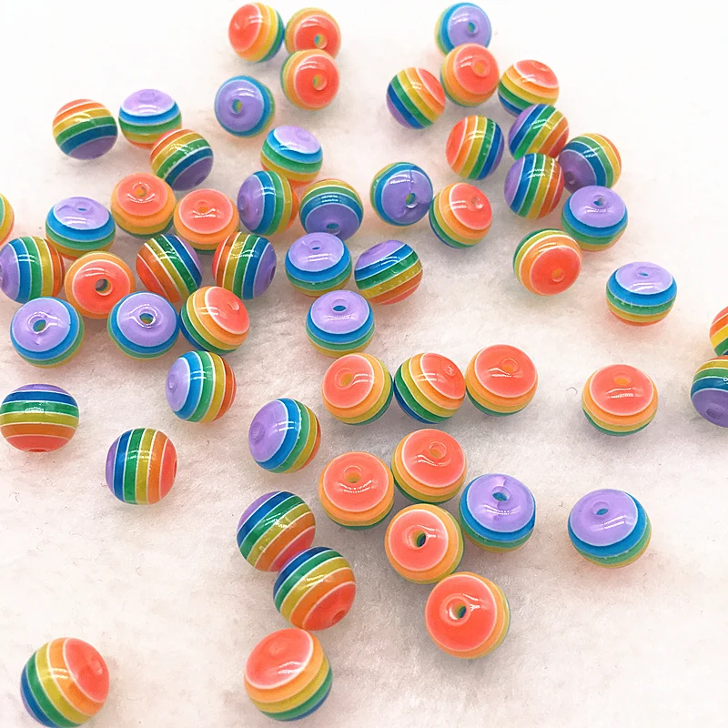 6/8 мм 50 шт. аксессуары для браслетов своими руками детские круглые прозрачные