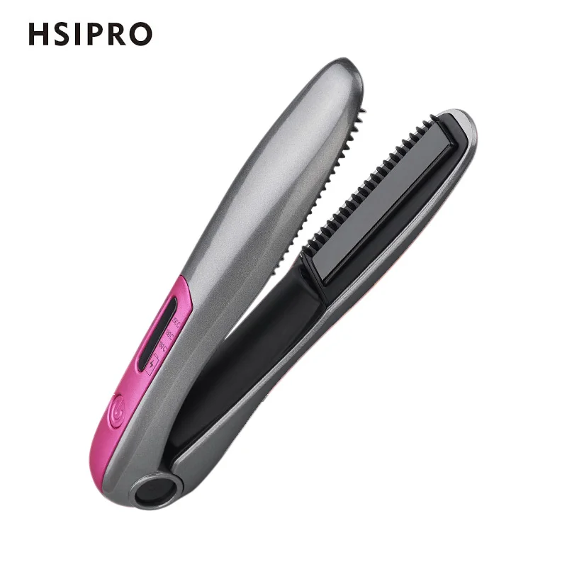 HSIPRO USB зарядка выпрямитель для волос и бигуди 2 в 1 Беспроводная портативная мини