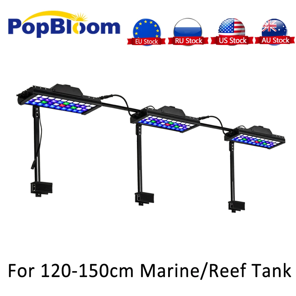 PopBloom светодиодный светильник для морского аквариума монтажный комплект Akvaryum