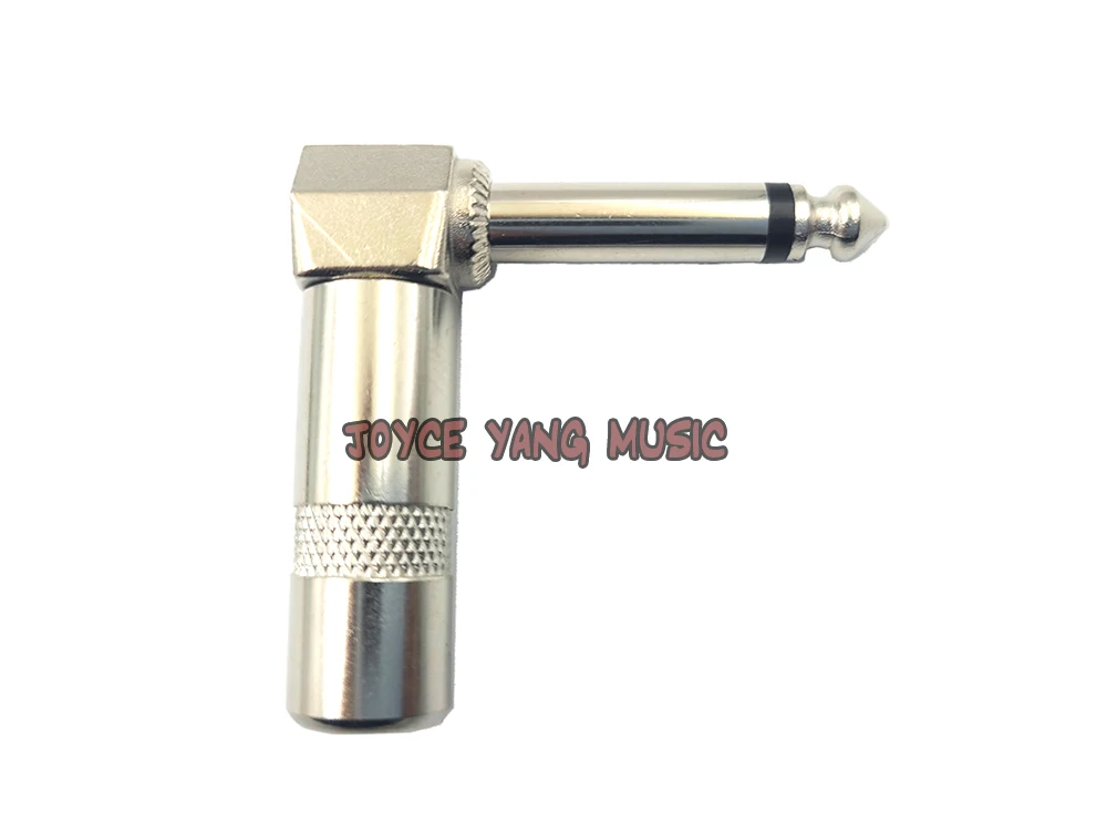 6 шт. кабель усилителя для гитары аудиокабель динамика 1/4 дюйма прямой/угловой