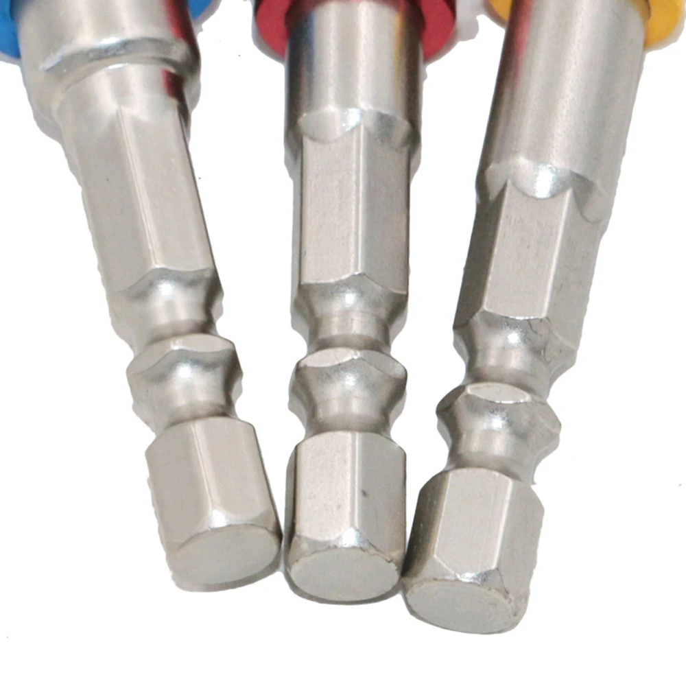 Meterk 3 шт. шестигранный набор с хвостовиком Сталь гнездо адаптера удлинитель