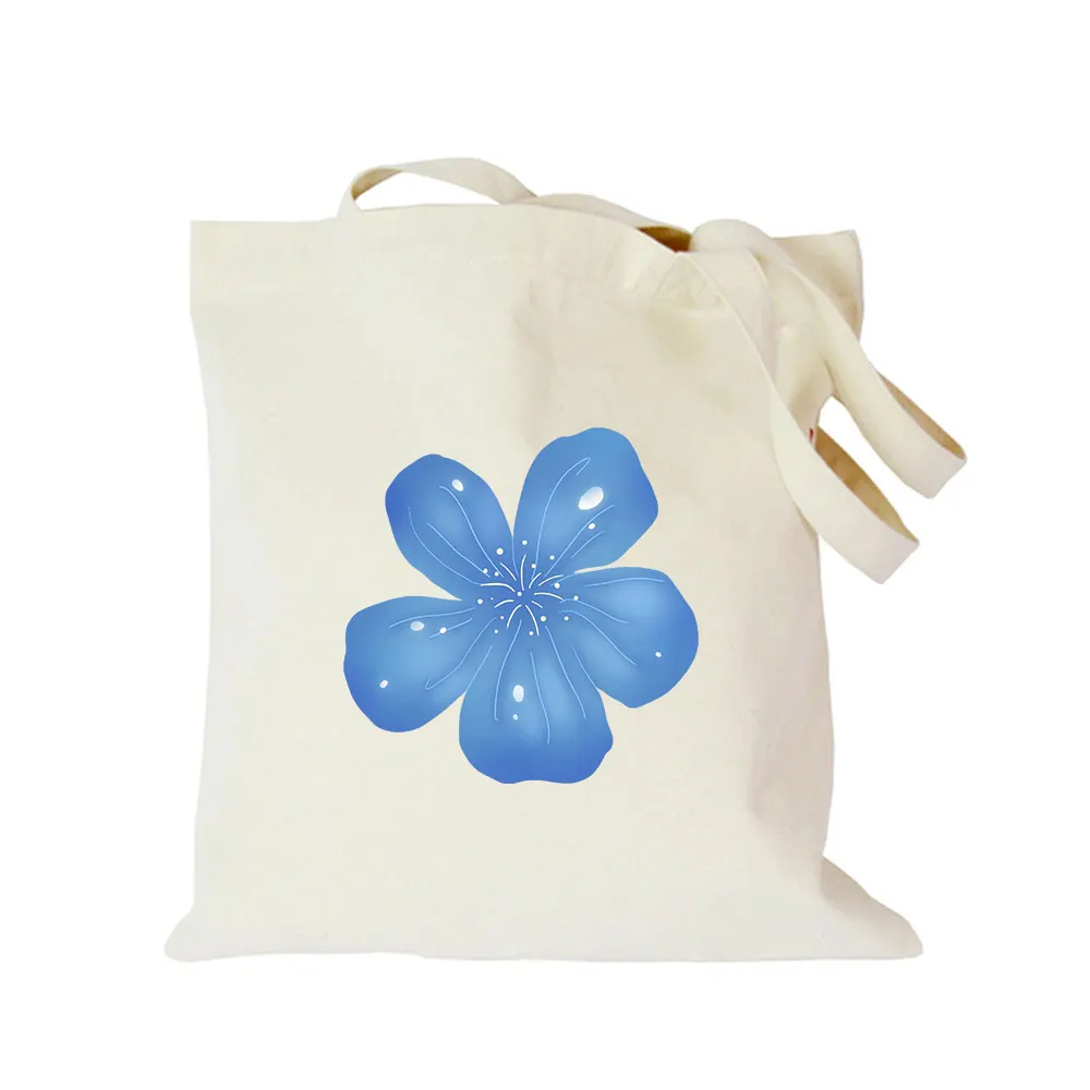 Oec сумка с цветочным принтом холщовая Хлопковая логотипом на заказ