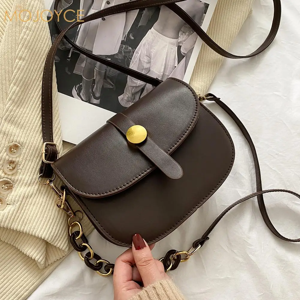 

Women PU Leather Mini Purse Female Pure Color Single Shoulder Bag Ladies Vintage Messenger Crossbody Bag Streetwear