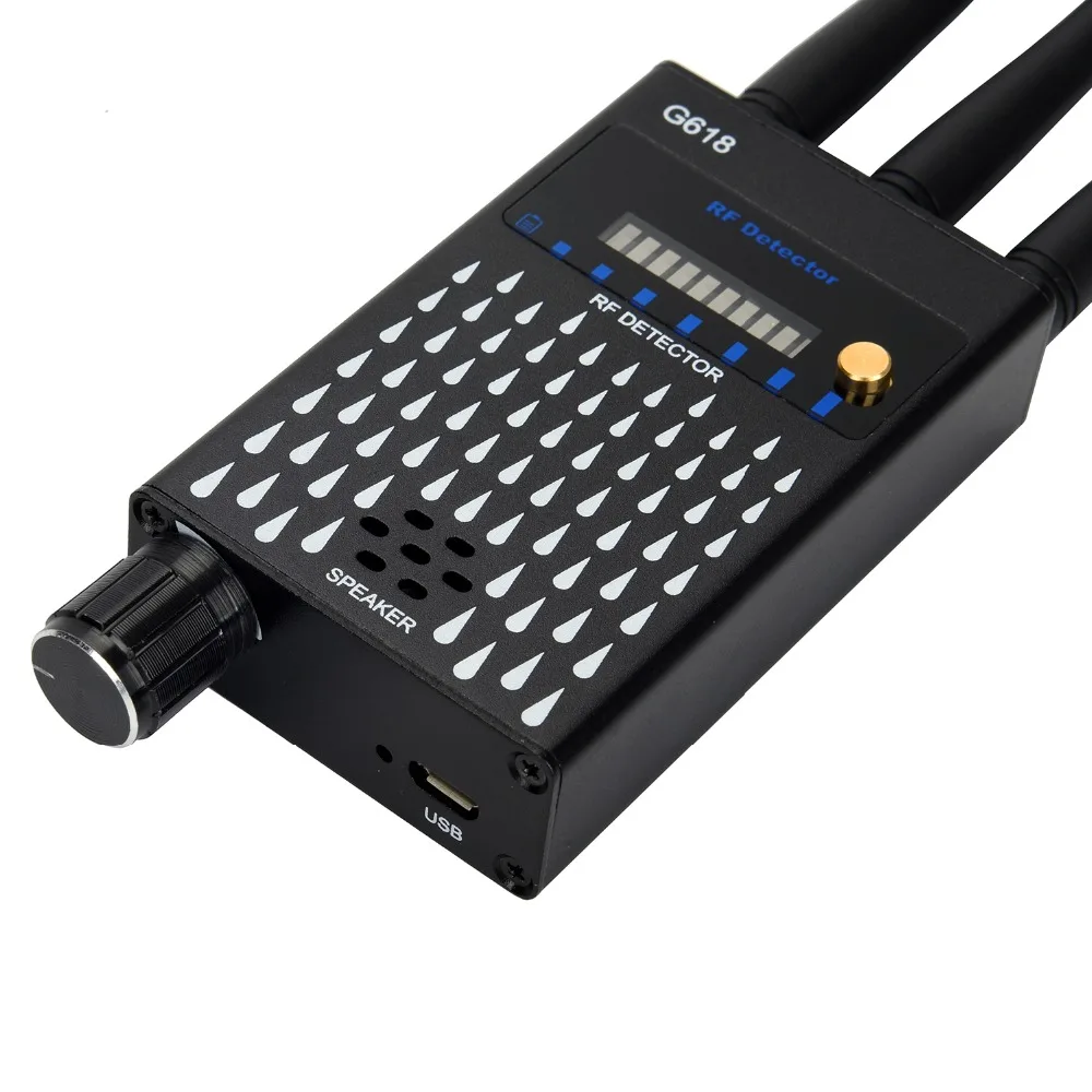 

Anti Candid Camera RF Signal Detector Anti-Spy tapping Anti Detector Eavesdropping Pinhole Audio Bug GPS GSM Device Finder