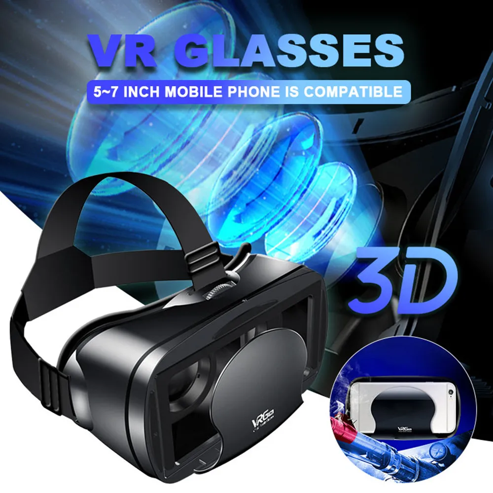 3D очки VRG Pro шлем виртуальной реальности VR для смартфонов Samsung устройства игр 5-7