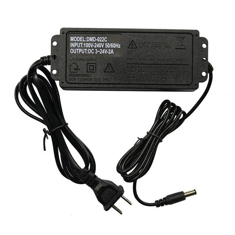 Универсальный адаптер с дисплеем Регулируемый источник питания переменного