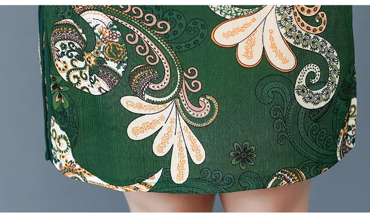 Новинка Qipao три четверти женское летнее платье одежда цветочные Чонсам подарок Новогодняя традиционная китайская одежда