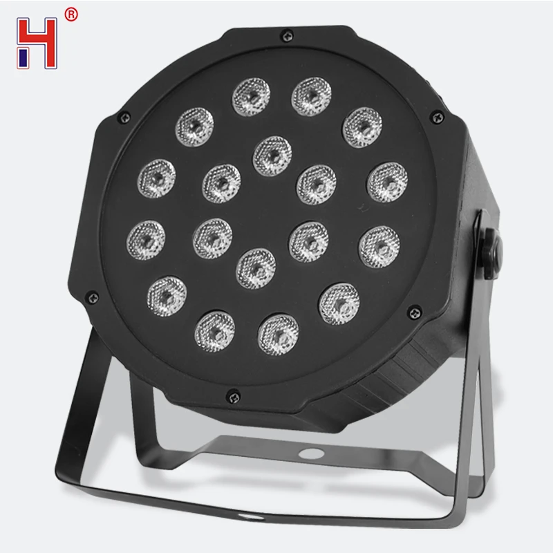 Светодиодный светильник для вечеринки 18x3 Вт Lyre Wash RGB плоский с DMX512 дискотеки