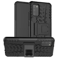 for samsung galaxy a02s a02 m02 heavy duty rugged armor stand shockproof case soft tpu silicone hard pc back cover coque fundas