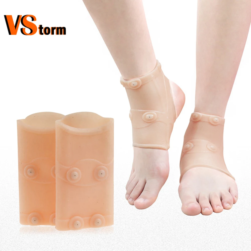 

1PC Health Skin-friendly Magnetic Ankle Brace Sleeves Soft Ankle Joint Protector Protectors Sports Safety Wrist Pad Ankle Pad