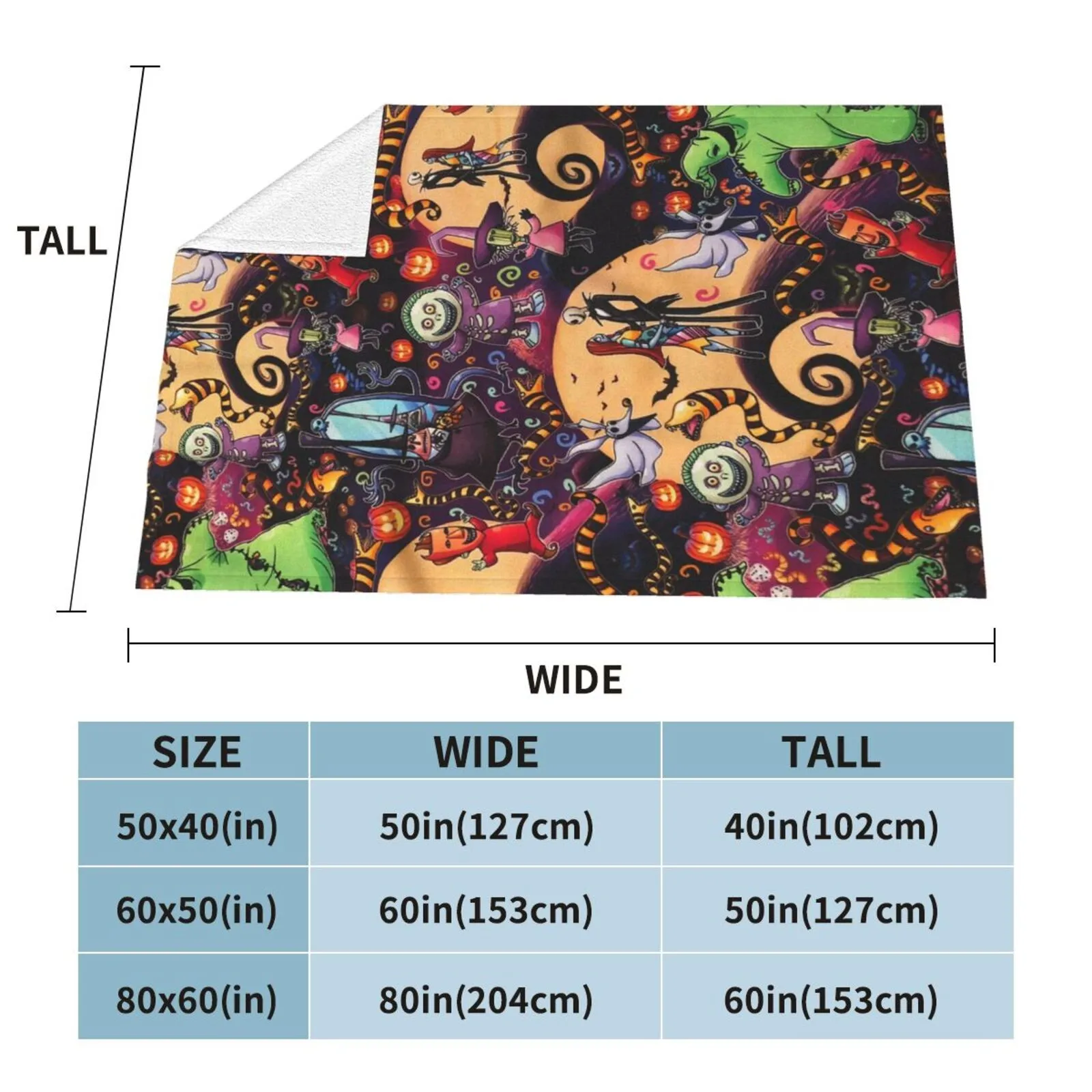 

The Nightmare Before Christmas Jack Skull Sheep blankets plush velvet warm sheet Cartoon office nap blanket Jack 2021 NEW