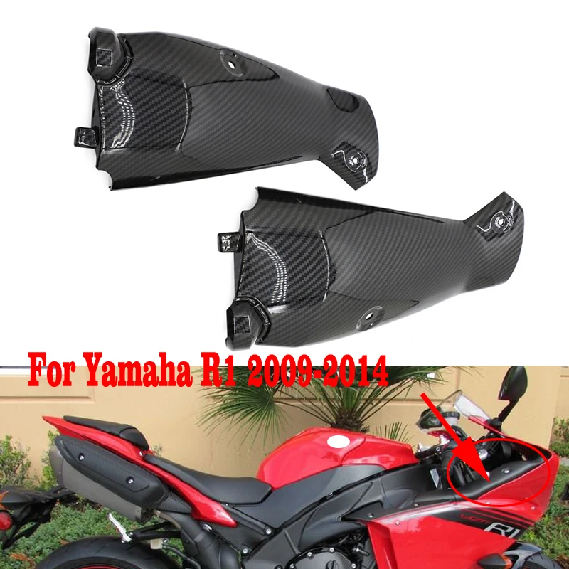 

Крышки верхней передней левой и правой боковой панели мотоцикла обтекатель впускной трубы обтекатель для Yamaha YZFR1 YZF R1 YZF-R1 2009 2010 2011