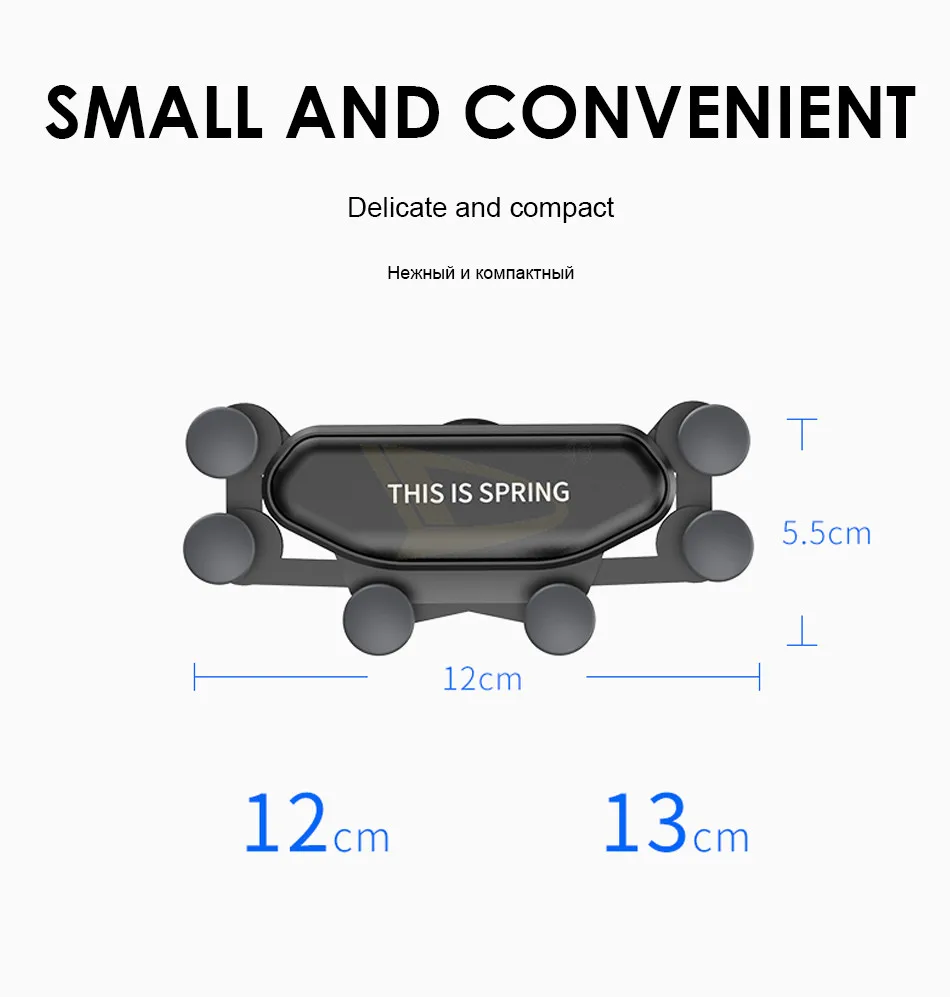 Гравитационный Автомобильный держатель для телефона samsung huawei Xiaomi gps 4 с поддержкой вентиляционного отверстия, автомобильная подставка для iphone, универсальная, без магнитного держателя