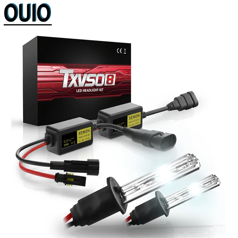 TXVSO8 H7 55Вт HID мини тонкий балласт ксенона головной светильник лампы H1 H4 H11 9005 9006 3000K
