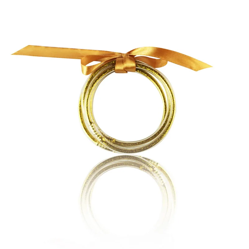 5 шт./компл. золотистые блестящие бриллиантовые женские круглые силиконовые