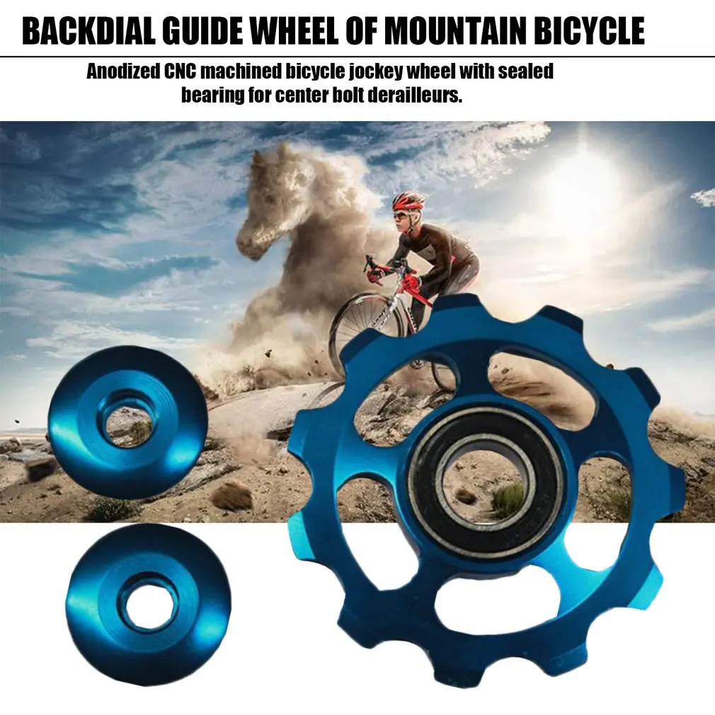 

Aluminium Alloy Jockey Wheel 11T Bicycle Tension Wheel Rear Derailleur Pulley Guide Pulley Cycling Bike Accessories