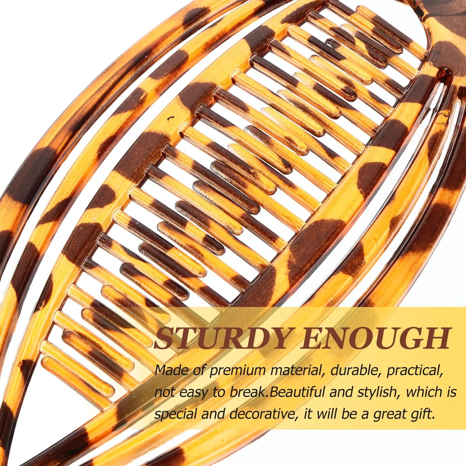 

1 Set Lovely Delicate Fish Shape Hairpins Hair Ponytail Holders Banana Hair Clips