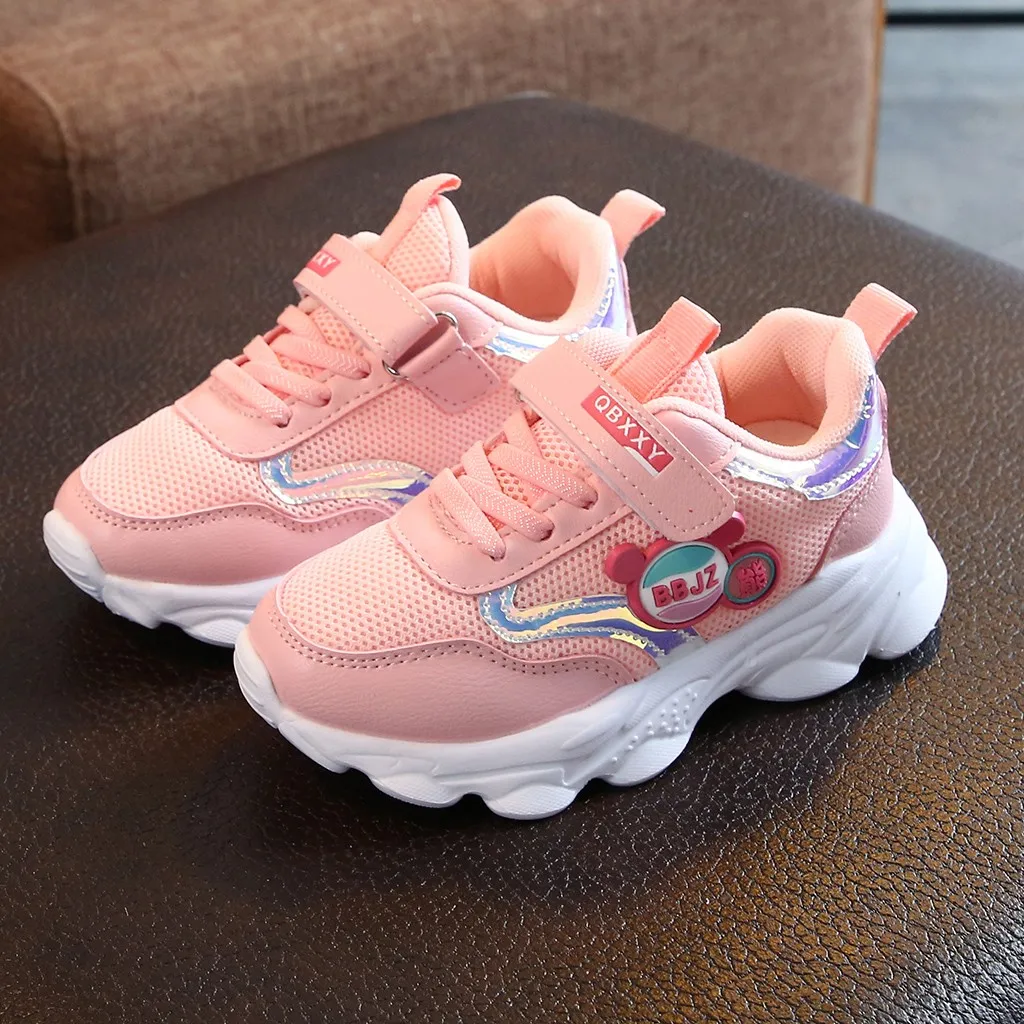 Детские кроссовки с рисунком медведя из мультфильма спортивные сеточкой для осени и зимы 2019|Сапоги| |