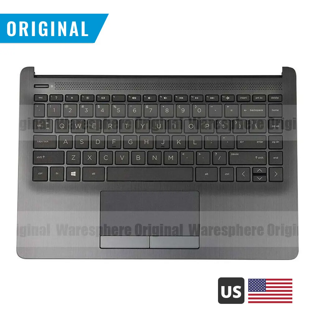 Новая Оригинальная подставка для рук HP 14s CF 14 14S DF DK верхняя крышка с американской
