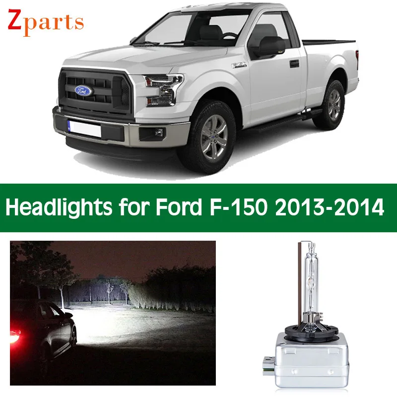 

1 Pair Car Headlight Bulbs For Ford F150 F-150 2013 2014 Headlamp Low High Lightings Beam Canbus Auto Lights Lamp Accessories