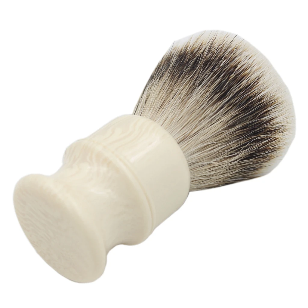 Кисть для бритья из искусственного гудка с полимерной ручкой|shaving brush|badger hair shaving