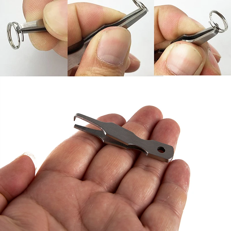 1 шт. ножницы для рыболовной линии крюк очиститель глаз Pin Fly леска кусачки