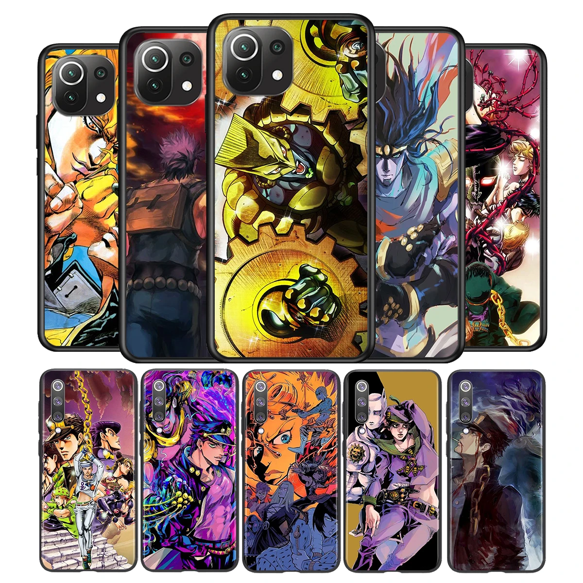

Jojo's Bizarre Adventure Anime Silicone Cover For Xiaomi Mi Note 11 11T 11i 10i 10T 10 9 9T 9 SE Lite Pro Ultra Phone Case