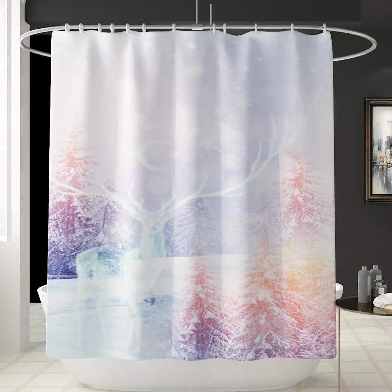 Zeegle с принтом снежинок Для мужчин коврик для ванной комнаты Набор Туалет Тип на