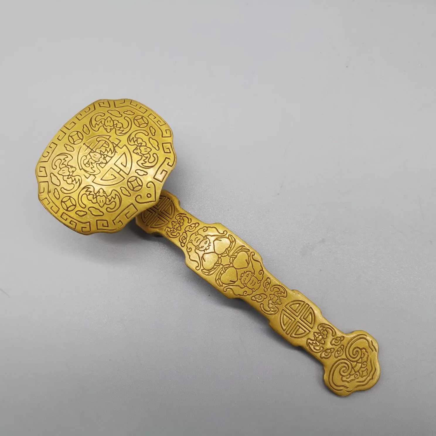 

Украшение Kaiguang Ruyi из чистой меди, украшение Wufu Ruyi, небольшого размера