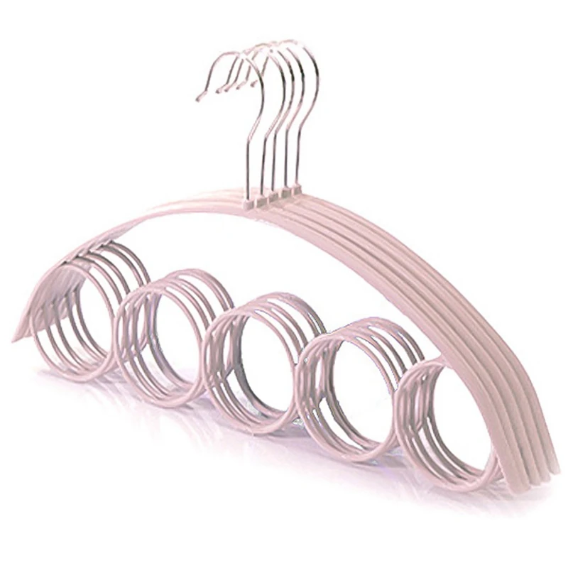 

1Pcs!! Scarves Hanger Organizer Rotate 360 Degree Storage Sorting Classification 5 Slots Ring Rope Holder Ties Hanger Belt Rack