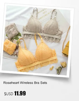 Roseheart Новое Женское модное красное сексуальное женское белье синий беспроводной бюстгальтер бант с кружевной отделкой хлопковые трусики нижнее белье бюстгальтер с мягкими чашечками