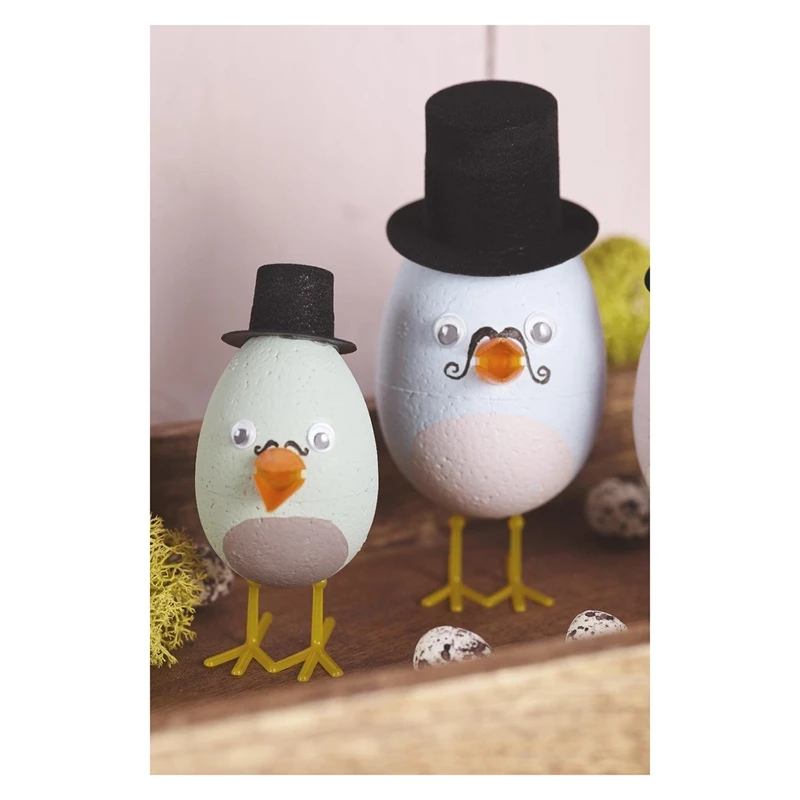 10 пенопластовых яиц 6 см белое пасхальное яйцо декоративное для покраски или