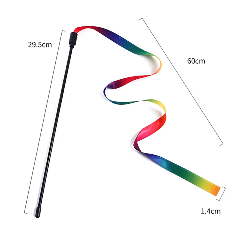 3 шт. кошка игрушки милый забавный красочный стержень тизер палочка Пластик для