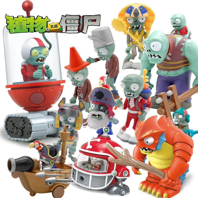 Большие настоящие Растения Vs. Игрушки зомби 2 комплекта мягкие силиконовые