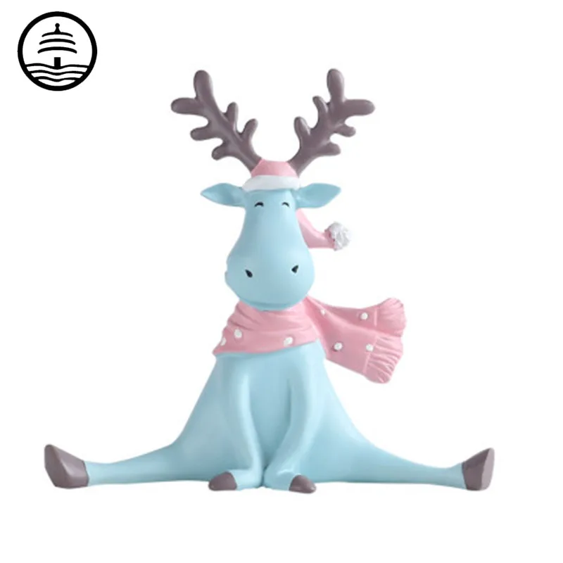 

Bao Guang Ta Nordic Стиль с милым лосем и статуя простой современный дом Декоративная скульптура ТВ Шкаф Кабинет креативный автомобиль статуэтки ...