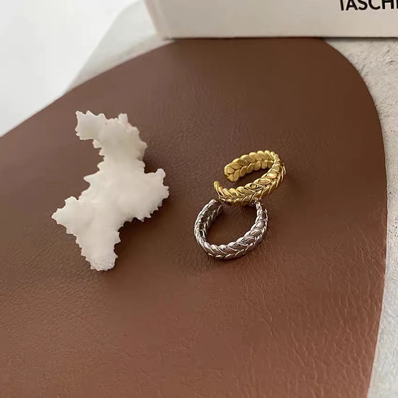 Новые модные минималистичные геометрические серебристые женские открытые