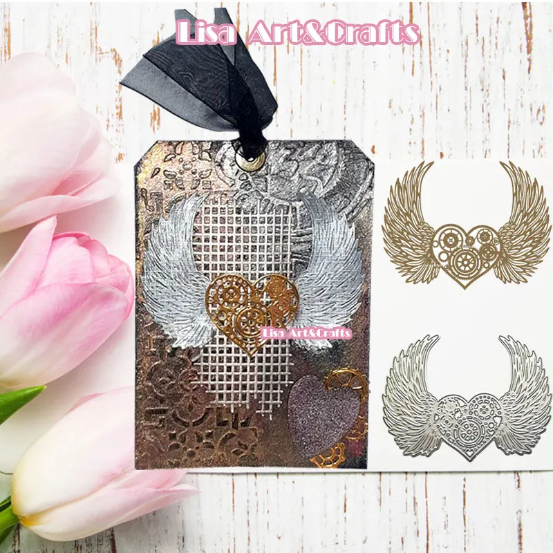 Металлические штампы в стиле стимпанк новинка 2021 виде крыльев Ангела для