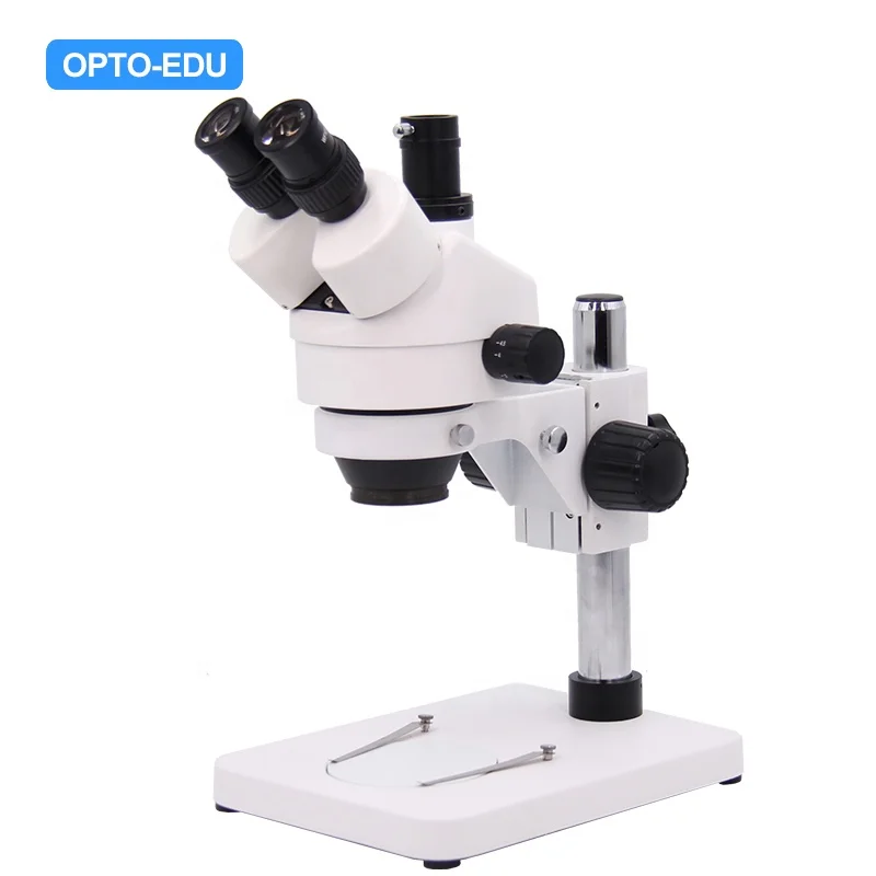 

OPTO-EDU A23.1502-T1 Trinocular Head 45 Degree Inclined Optical Zoom Microscope For Teaching