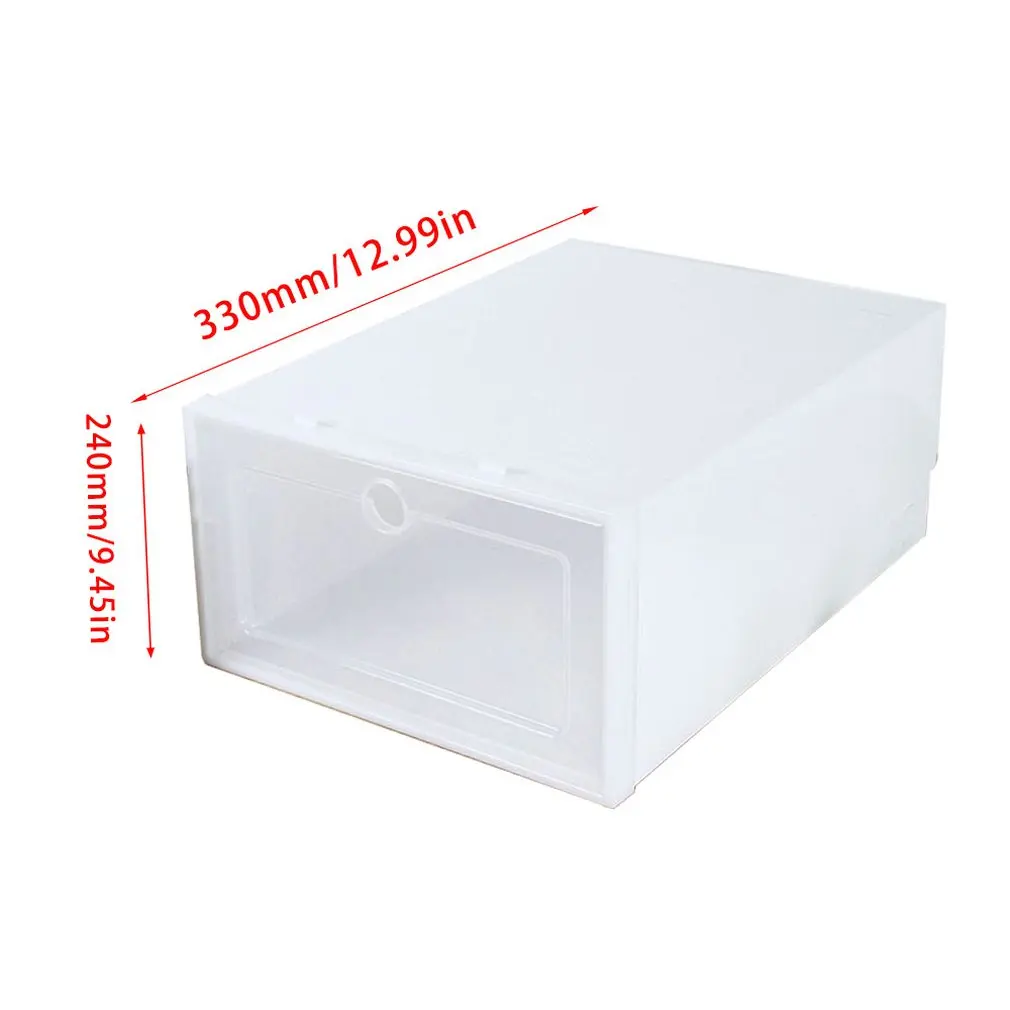 

Durable Plastic Drawer Boxes Case Transparent Shoes Box Home Organizer Sneakers Organization Storage Shoe Cabinet