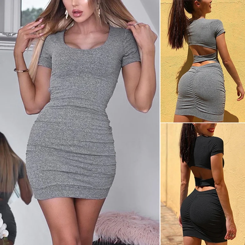 

Пикантные женские открытые платья облегающее платье с коротким рукавом, на шнуровке, для женщин летнее платье платья с завышенной талией