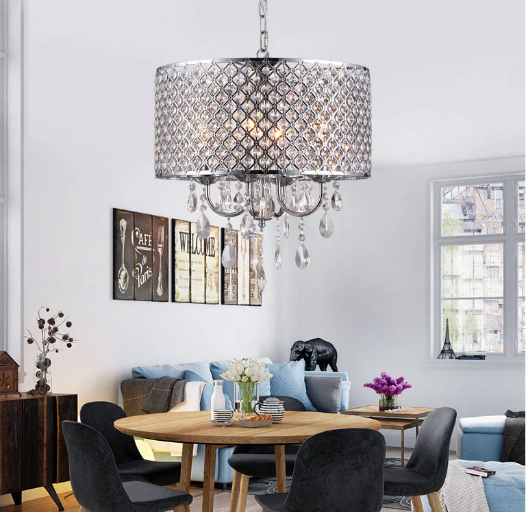 Металлическая ретро-люстра в американском стиле простой светильник сельском для