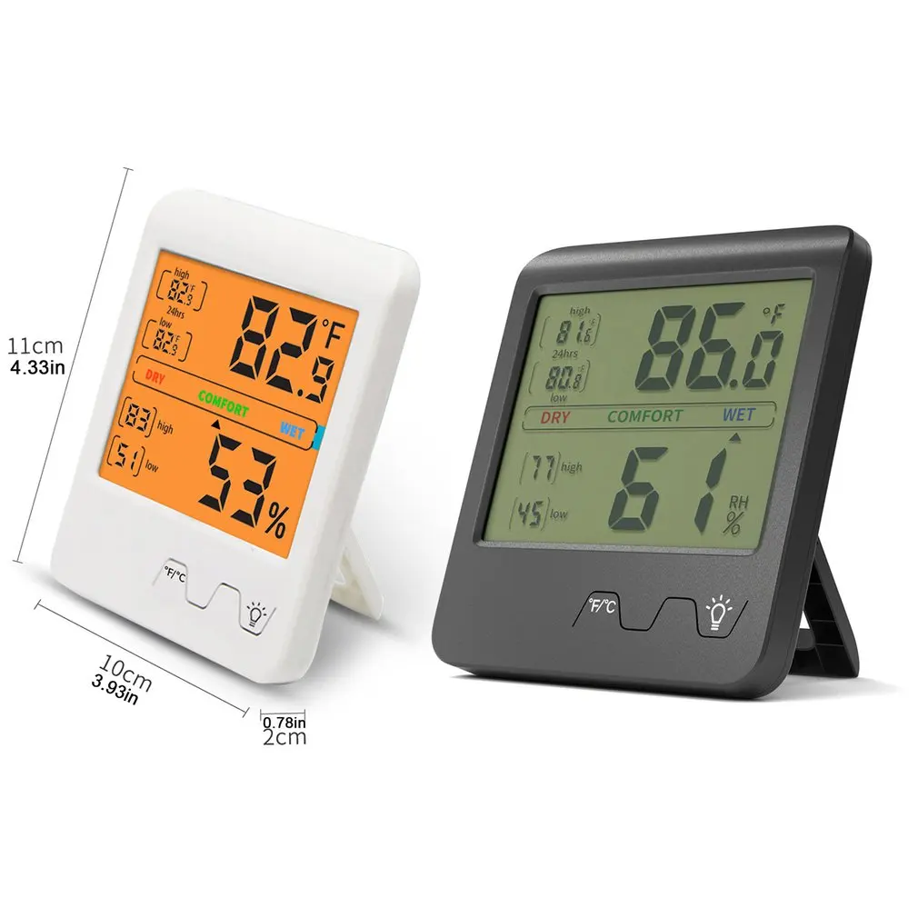 

Small Digital Indoor Thermometer Hygrometer For Home Electronic Temperature Measuring Instrument Humidity Meter MC505F