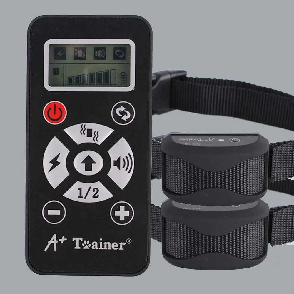 black for 2 dog 800 м ошейник для дрессировки собак с пультом дистанционного управления с вибрацией и электрическим током, автоматический водонепроницаемый ошейник для собак ошейник для собак электрический - Цвет: black for 2 dog