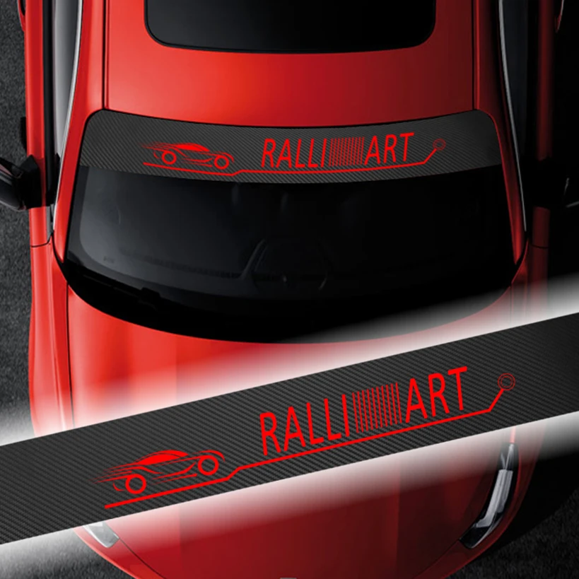 135cmX20cm на лобовое стекло автомобиля наклейка ветровое стикер для mitsubishi RalliArt asx
