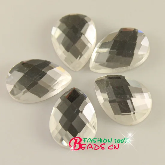 20 шт./лот граненые 10x14 мм каплевидное Хрустальное стекло стразы камни без
