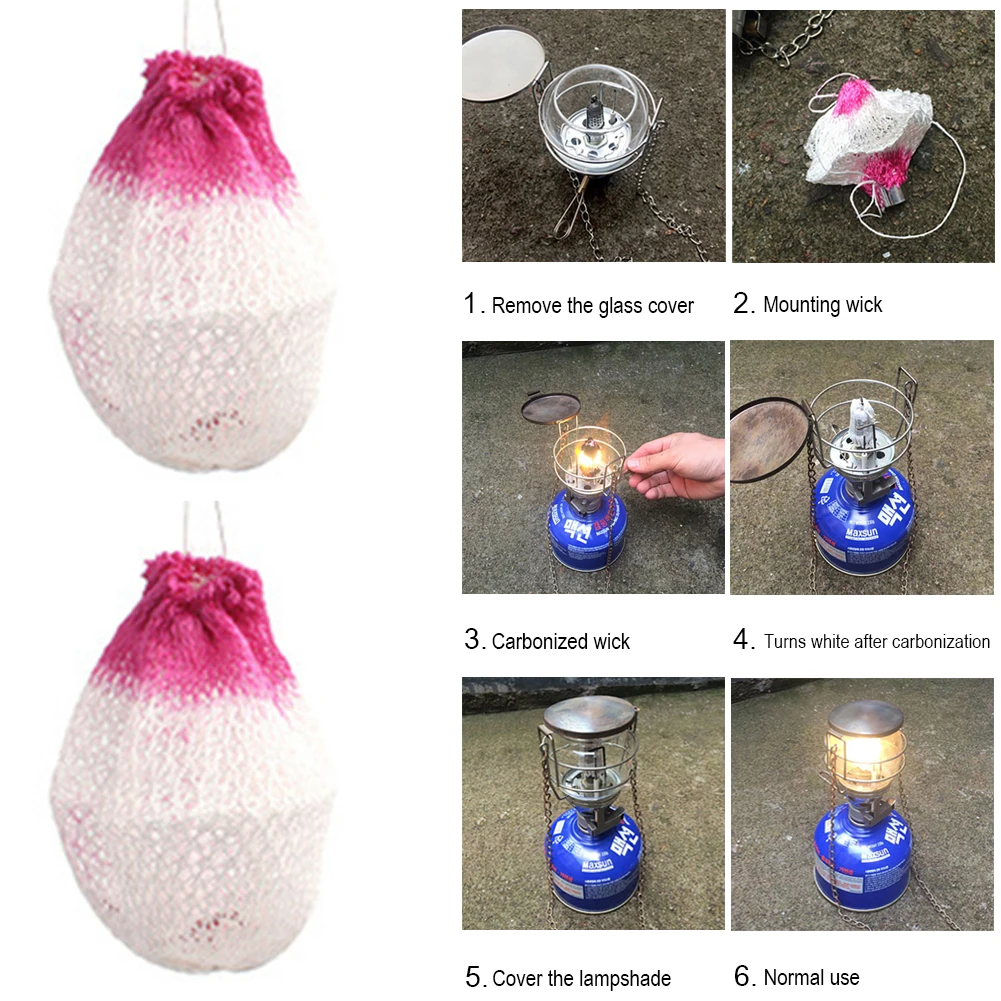 10 шт. 90 мм/100 мм Газа Фонари мантии керосин газовая лампа крышка прочная сетка