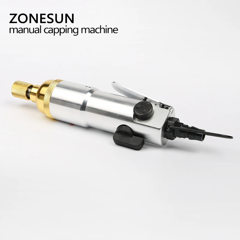 ZONESUN Capping Machine Handheld Bottle Capper Pneumatic Power Tools Water lid Tightener Diameter 10-50mm | Бытовая техника