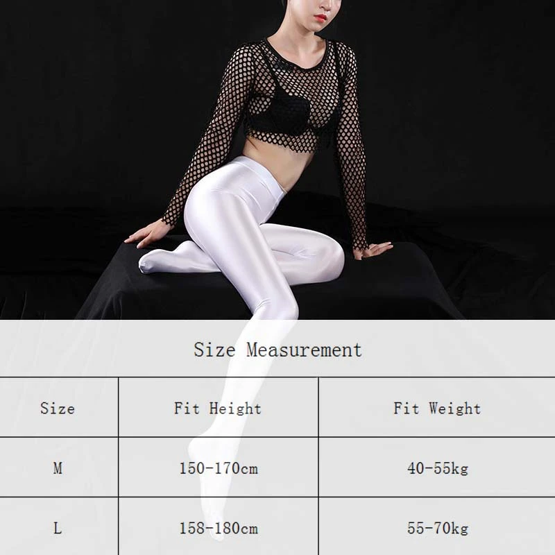 

Sexy Oily Smooth Skin-friendly Feet With Crotch Silky Super Elastic Tight Dancing Pant Sports Yoga Pants