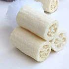 56 шт., губка-скребок для тела Отшелушивающий скраббер Loofah Spa Натуральная люфа Массаж скраббером для тела с душем для ванны Губка для удаления омертвевшей кожи для мытья посуды